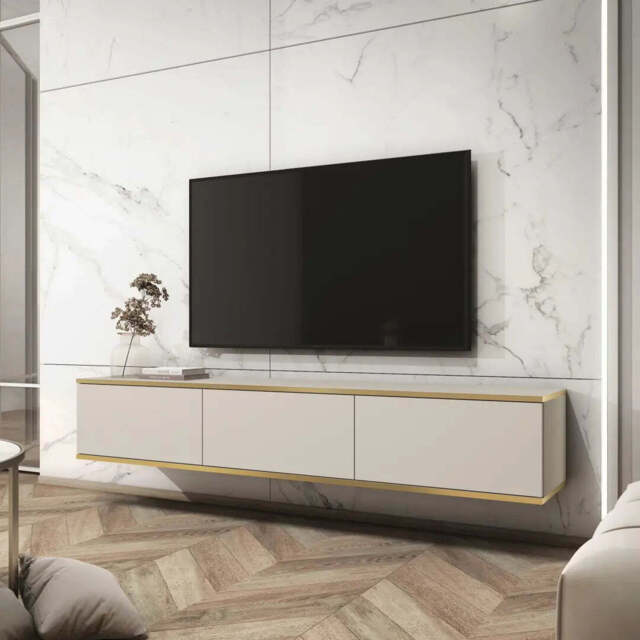 Oro Floating TV Cabinet 175cm - Beige 175cm - image 1