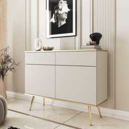 Oro Sideboard Cabinet 107cm - Beige 107cm - thumbnail 1