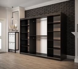 Tilburg II Sliding Door Wardrobe 250cm - Dark Oak 250cm - thumbnail 3