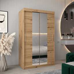 Tokyo I Sliding Door Wardrobe 120cm - Oak Artisan 120cm - thumbnail 1