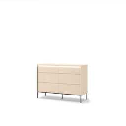 Trend TS-06 Chest Of Drawers 130cm - Beige 130cm - thumbnail 5
