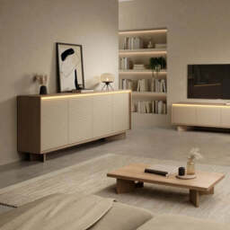 Semi TV Cabinet 154cm - Cappuccino 154cm - thumbnail 6