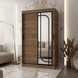 Alabama Sliding Door Wardrobe 120cm - Oak Artisan 120cm - thumbnail 1