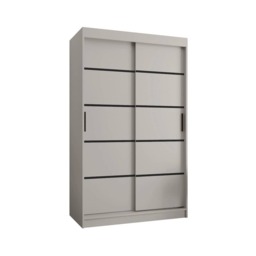 Rubino V1 Sliding Door Wardrobe 120cm - Cashmere 120cm - thumbnail 8