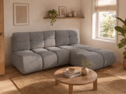 Corner Sofa Bed Milo - Grey 230cm Right
