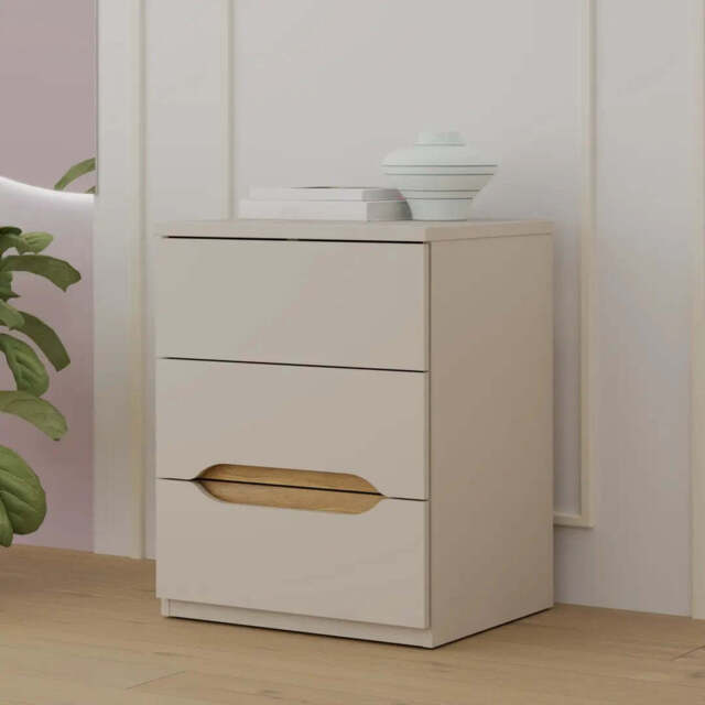 Edwal Bedside Table 50cm - Beige 50cm - image 1