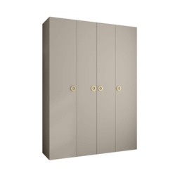 Como I Hinged Door Wardrobe 180cm - White 180cm - thumbnail 3