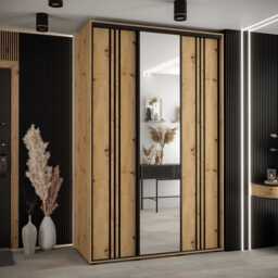 Cannes VII Sliding Door Wardrobe 160cm - White 160cm - thumbnail 5