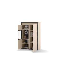 Zaya ZY-21 Display Cabinet 96cm - Beige 96cm - thumbnail 3