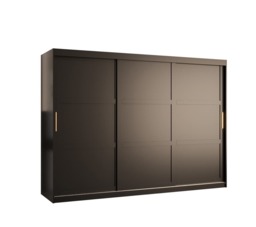 Ramiro I Sliding Door Wardrobe 250cm - Black 250cm - thumbnail 2