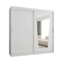 Moka Sliding Door Wardrobe 200cm - Oak Walnut 200cm - thumbnail 3