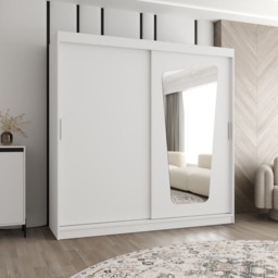 Moka Sliding Door Wardrobe 200cm - Oak Walnut 200cm - thumbnail 2