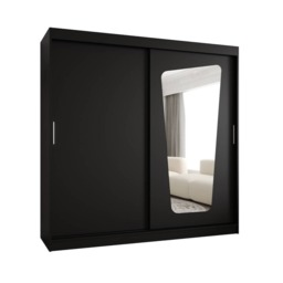 Moka Sliding Door Wardrobe 200cm - Oak Walnut 200cm - thumbnail 8