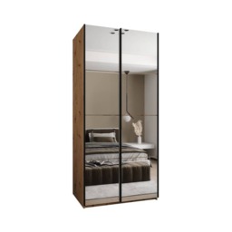 Trosa II Sliding Door Wardrobe 120cm - Black 120cm - thumbnail 4