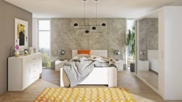 Bono Sliding Door Wardrobe With Mirrors 180cm - White Matt 180cm - thumbnail 4