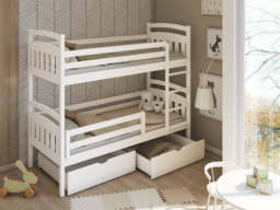 Wooden Bunk Bed Gabi with Storage - Cotton Without Mattresses - thumbnail 5