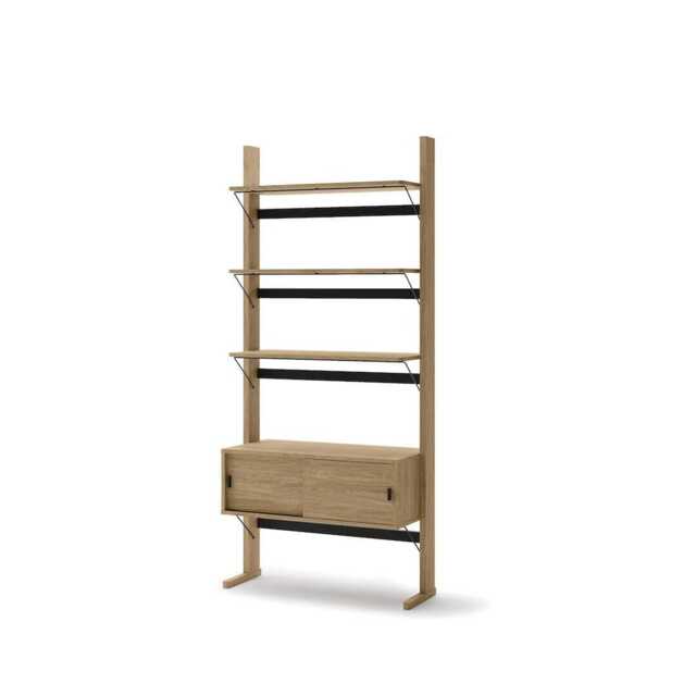 Ollie OL-01 Bookcase 88cm - Oiled Oak 88cm - image 1