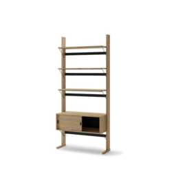 Ollie OL-01 Bookcase 88cm - Oiled Oak 88cm - thumbnail 2