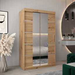 Verona 04 Sliding Door Wardrobe 120cm - Black 120cm - thumbnail 6