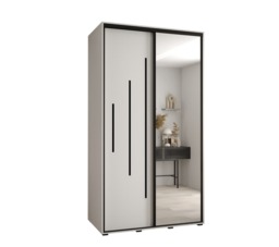 Cannes XIII Sliding Door Wardrobe 130cm - White 130cm - thumbnail 8