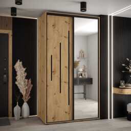Cannes XIII Sliding Door Wardrobe 130cm - White 130cm - thumbnail 5