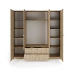 Viki Hinged Door Wardrobe 213cm - Oak Barista 213cm - thumbnail 4