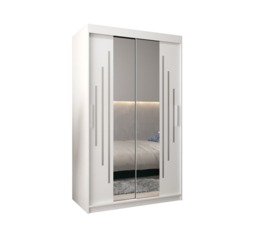 York I Sliding Door Wardrobe 120cm - Black 120cm - thumbnail 7