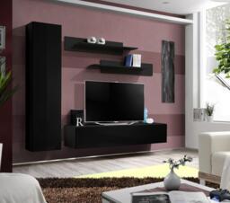 "Fly G1 Entertainment Unit For TVs Up To 60"" - Black 210cm" - thumbnail 1