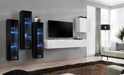 "Switch XIII Entertainment Unit For TVs Up To 75"" - Graphite 330cm Oak Wotan" - thumbnail 7