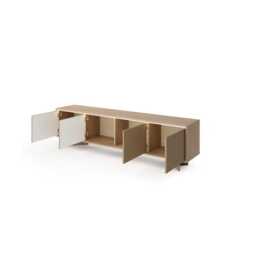 Semi TV Cabinet 204cm - Cappuccino 204cm - thumbnail 3