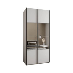 Trosa IV Sliding Door Wardrobe 110cm - Black 110cm - thumbnail 3