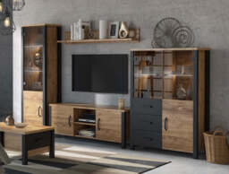 Olin 13 Display Cabinet 101cm - 101cm Appenzeller Fichte Oak - thumbnail 5