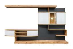 "Palermo Entertainment Unit For TVs Up To 60"" - Oak Wotan 300cm" - thumbnail 2