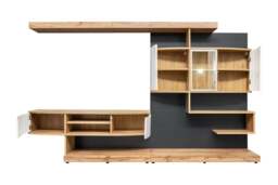 "Palermo Entertainment Unit For TVs Up To 60"" - Oak Wotan 300cm" - thumbnail 3