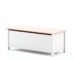 Mia MI-10 Toy Box 99cm - White Matt 99cm - thumbnail 1