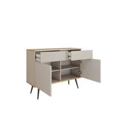 Oro Sideboard Cabinet 107cm - White 107cm - thumbnail 4