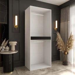 Salsa Hinged Door Wardrobe 90cm - Oak Walnut 90cm - thumbnail 3