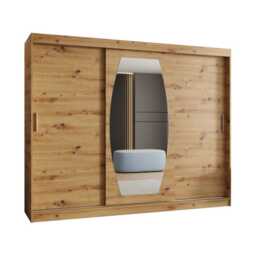 Rossa Sliding Door Wardrobe 250cm - Oak Artisan 250cm - thumbnail 2