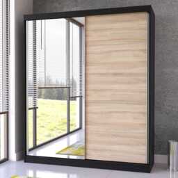 Bella 03 Sliding Door Wardrobe 183cm - White Matt White Matt 183cm - thumbnail 5