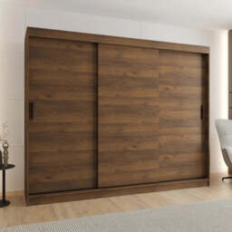 Rubino T Sliding Door Wardrobe 250cm - Cashmere 250cm - thumbnail 2