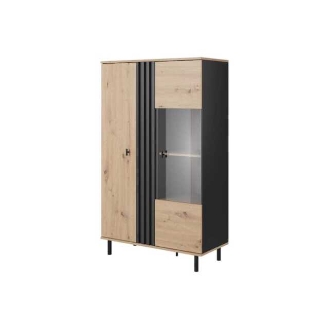 Madis Display Cabinet 90cm - Oak Artisan 90cm - image 1