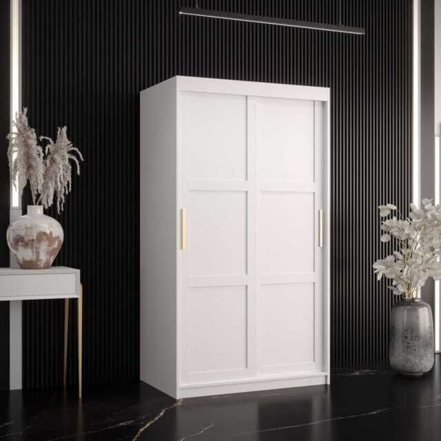 Ramiro I Sliding Door Wardrobe 100cm - White 100cm - image 1