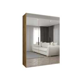 Piano III Hinged Door Wardrobe 150cm - Oak Walnut 150cm - thumbnail 7