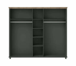 Evora 21 Hinged Wardrobe 246cm - Green 246cm - thumbnail 5