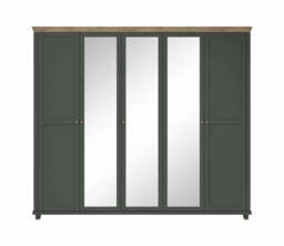 Evora 21 Hinged Wardrobe 246cm - Green 246cm - thumbnail 4
