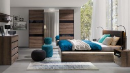 Denver 12 Sliding Door Wardrobe 150cm - Oak Monastery 150cm - thumbnail 5