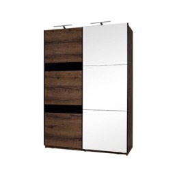 Denver 12 Sliding Door Wardrobe 150cm - Oak Monastery 150cm - thumbnail 4