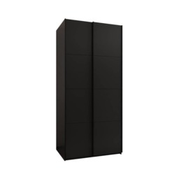Trosa I Sliding Door Wardrobe 120cm - Black 120cm - thumbnail 8