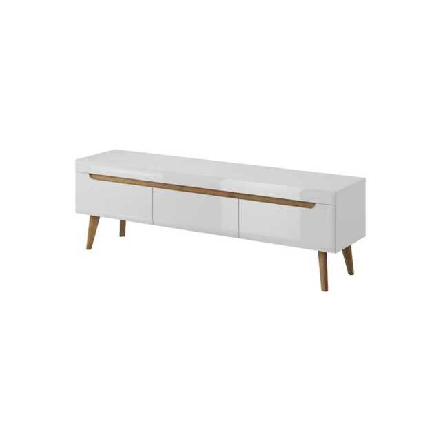 Nordi Large TV Cabinet 160cm - White Gloss 160cm - image 1