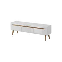 Nordi Large TV Cabinet 160cm - White Gloss 160cm